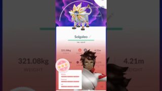 💯WOW!!! 100 IV SOLGALEO CAUGHT in Pokemon Go!!!💯 #shorts #pokemon
