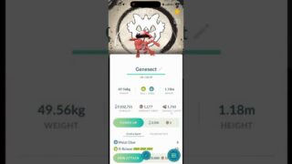 ✨WOW! Shiny BACKGROUND Genesect CAUGHT In Pokemon Go!✨ #shorts #pokemon