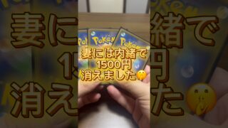 【ポケモンカード】妻には内緒で開封