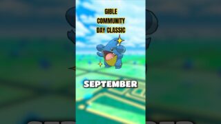 Gible Community Day Classic in Pokemon GO is September! #pokemon #pokemongo #pogo #pokemoncommunity