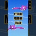 Is it a fair trade? Shiny Kyogre mirror trade in Pokemon GO #pokemon #pokemongo #pogo