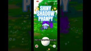 ✨SHINY SHADOW PHANPY CAUGHT FROM A RAID! POKÉMON GO!