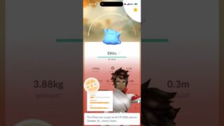 ✨WOW! Shiny Ditto CAUGHT In Pokemon Go OUT OF NOWHERE ON STREAM!!!✨ #shorts #pokemon