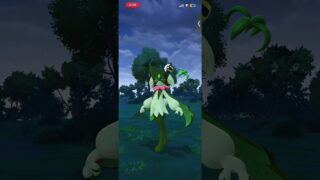 深夜にポケモンgoやってたら野生のマスカーニャがでてきた！(ゾロア、メタモンではない)