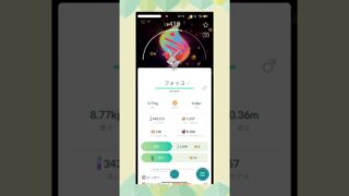 GOパスで色違いフォッコ（SP背景）捕獲【ポケモンGO】